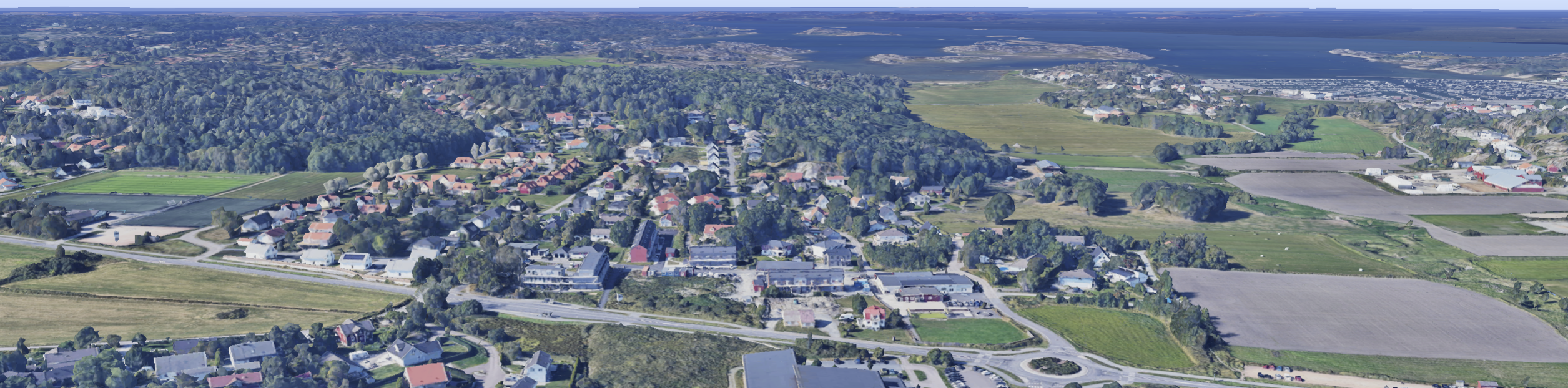 Flygbild över föreningens område